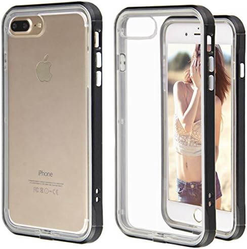 iPhone 7 Plus Case,Hybrid Crystal Clear Advanced Shock Absorption Flexible Inner Casing and Reinforced Hard Bumper Frame Protective Case Cover for iPhone 7 5.5 inch - Black