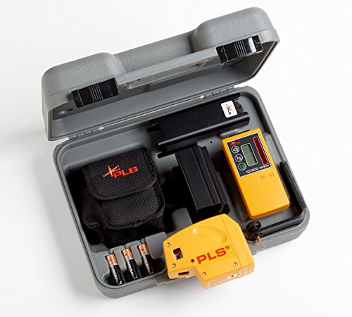 Pacific Laser Systems PLS 5-Beam Laser Level with Cross Line Laser System with SLD Detector PLS-60542