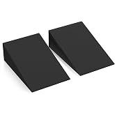 Yoga Wedge Block Inlisy Foam Squat Wedges Slant Board, 2 Pcs Calf Stretcher | EVA Hard Foam Wedge for Yoga, Small Foot Wedge for Exercise Training and Stretching, Foam Wedge for Toes &amp; Physical Therapy