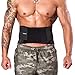 ApudArmis Waist Trimmer Belt Back Support Brace Weight Loss for Men & Women - One Size Adjustable, Black