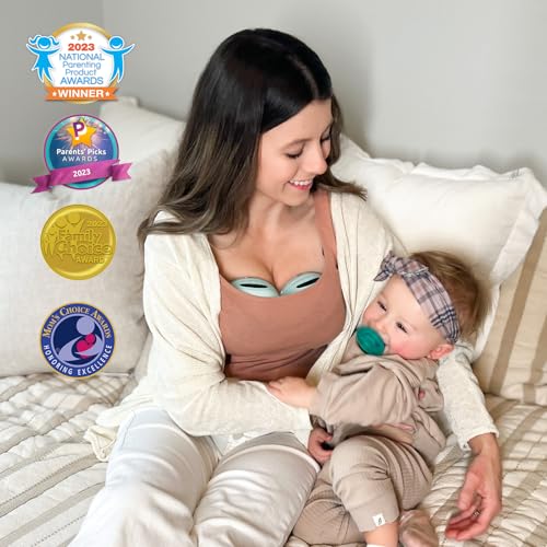 MomMed S21 Extractor de Leche Eléctrico Portátil – Sacaleches con Pantalla Inteligente, Diseño Antiderrames y Manos Libres, Doble Motor con 3 Modos y 12 Niveles – Incluye Protector de 24 mm y 6 Pares de Inserciones (17 mm, 19 mm, 21 mm)