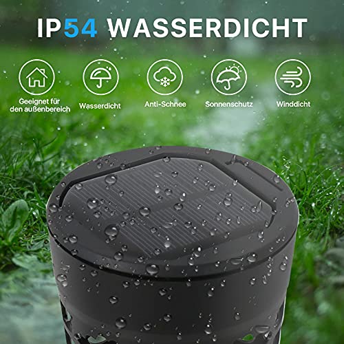 FOMYHEARD Solarlampen für Außen deko 4 Stück Solarleuchten Balkon wasserdichte IP54 Solar gartenleuchte für Dekoration Hinterhöfe Balkon Rasen Gehweg Landschaft Warmweiß