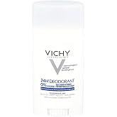 Vichy 24-Hour Dry-Touch Aluminum Free Deodorant Stick, 1.35oz | Deodorant for sensitive skin with 24-hour protection. Dry-touch finish with no visible residue.