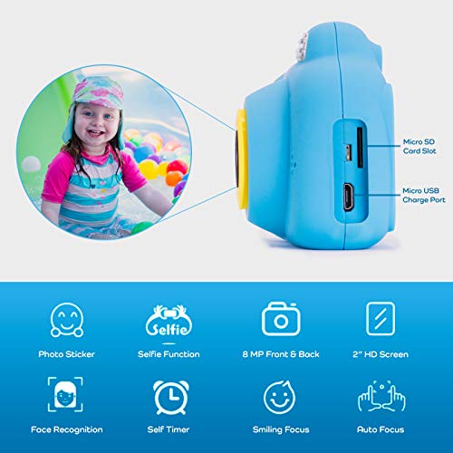 image for PLAYNLIFE Digital Camera for Kids with HD 1080P Video, Toddler, Childr
