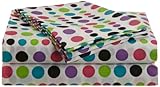 Divatex Home Fashions Jumbo Dots Sheet Set, Multi/White, Queen
