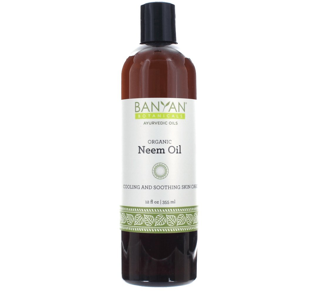 Banyan Botanicals Neem Oil – Pure & Organic Neem Oil – Traditional Ayurvedic Neem Oil That Cools & Soothes – Supports Healthy Skin, Hair, Nails & More – 12oz. – Non GMO Sustainably Sourced Vegan
