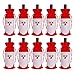 D-Fokes 10PC Santa Claus Christmas Drawstring Red Wine Bottle Cover Bags Dinner Party Table Decor Xmas Gift (Red Wine Bag 10 pcs)