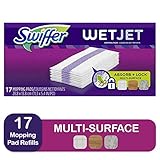 Swiffer Wetjet Hardwood Mop Pad Refills for Floor Mopping and Cleaning, All Purpose Multi Surface Floor Cleaning Product, 17 Count