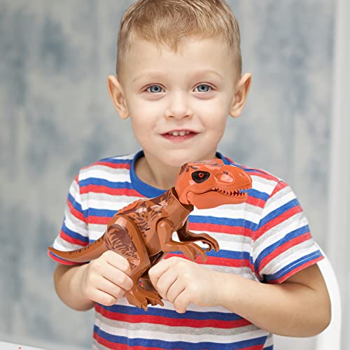 ArtCreativity Roaring Trex Dinosaur Toy for Kids, Build Your Own Dinosaur Block Figure