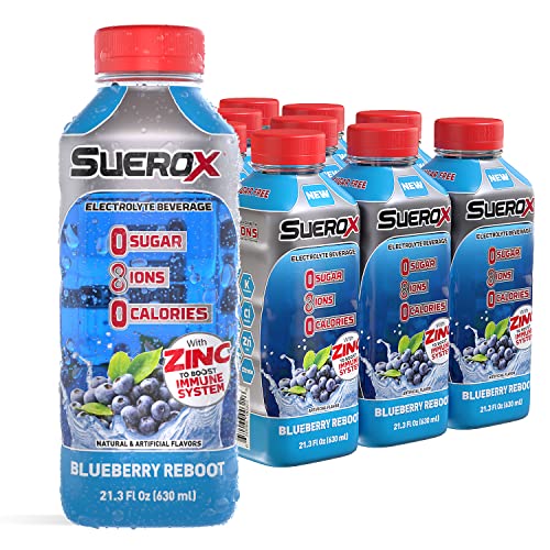 SueroX Zero Sugar Electrolyte Drink for Hydration and Recovery, Unique