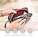 ADCOOG Makeup Bag Portable Cosmetic Bags Retro Cosmetic Pouch Toiletry Travel Organizer for Women, Cosmetics, Make Up Tools, Toiletries,Brown