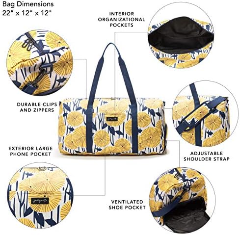 Jadyn 22" Women's Large Duffel/Weekender Bag with Shoe Pocket 4 Jadyn 22" Women's Large Duffel/Weekender Bag with Shoe Pocket