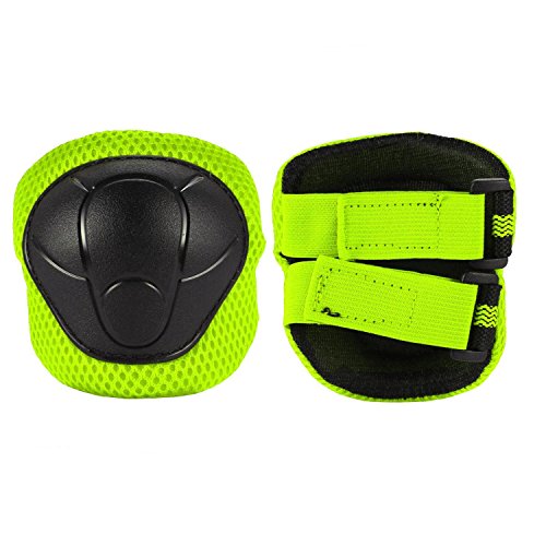 6PCS Children Cycling Roller Protective Pads, Eruner Kid's Skateboard Biking Roller Blading Wrist Elbow Knee Pads Blades Guard Outdoor Sport Pads (Gray, S) - Thumbnail 4