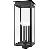 Z-Lite 5018PHBS-BK Nova - 4 Light Outdoor Post Mount-26.75 Inch Tall and 10.5 Inch Wide