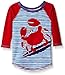 Mud Pie Baby Toddler Boys' Rash Guard, Crab, 4T/5T