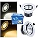 LemonBest Dimmable LED Ceiling Light Downlight Spotlight 5W Recessed Lighting Fixture (Cool White)