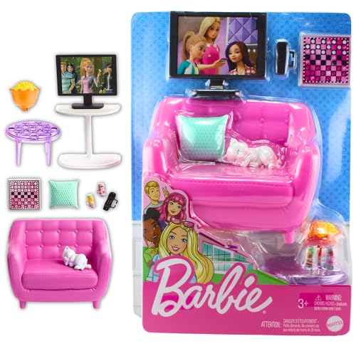 Barbie - Playset Soirée TV en promo sur Amazon