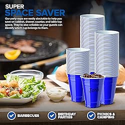 16-Ounce Plastic Party Cups in Blue
