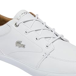 Lacoste Men's Bayliss Sneaker, Deep White, 10.5