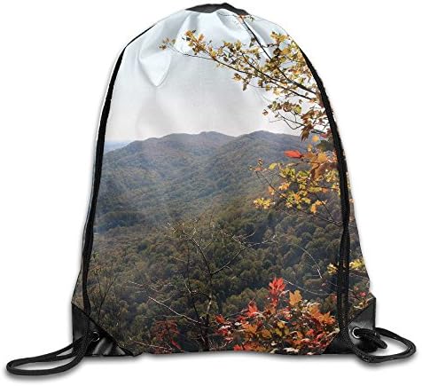 Men's Women's Wilderness Road Heritage Highway Lightweight Removable Waterproof String School Team Issue Handbag Gymsack Gym Drawstring Bags Sackpack Gift