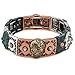 South Western Style Sugar Skull Stretch Bracelet (Patina)