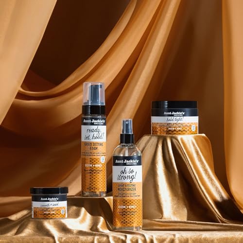 AUNT JACKIE’S AWARD-WINNING BRAID + TWIST COLLECTION HOLD TIGHT BRAID & TWIST GEL WITH EXTRA FIRM HOLD, 7.5OZ