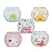 Baby Girls' Training Pants Reusable 5 Pack Toilet Training Underwear Nappy Panties Size 100 3T Large
