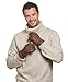 Pratt and Hart Men's Deerskin Winter Gloves with Thinsulate Lining