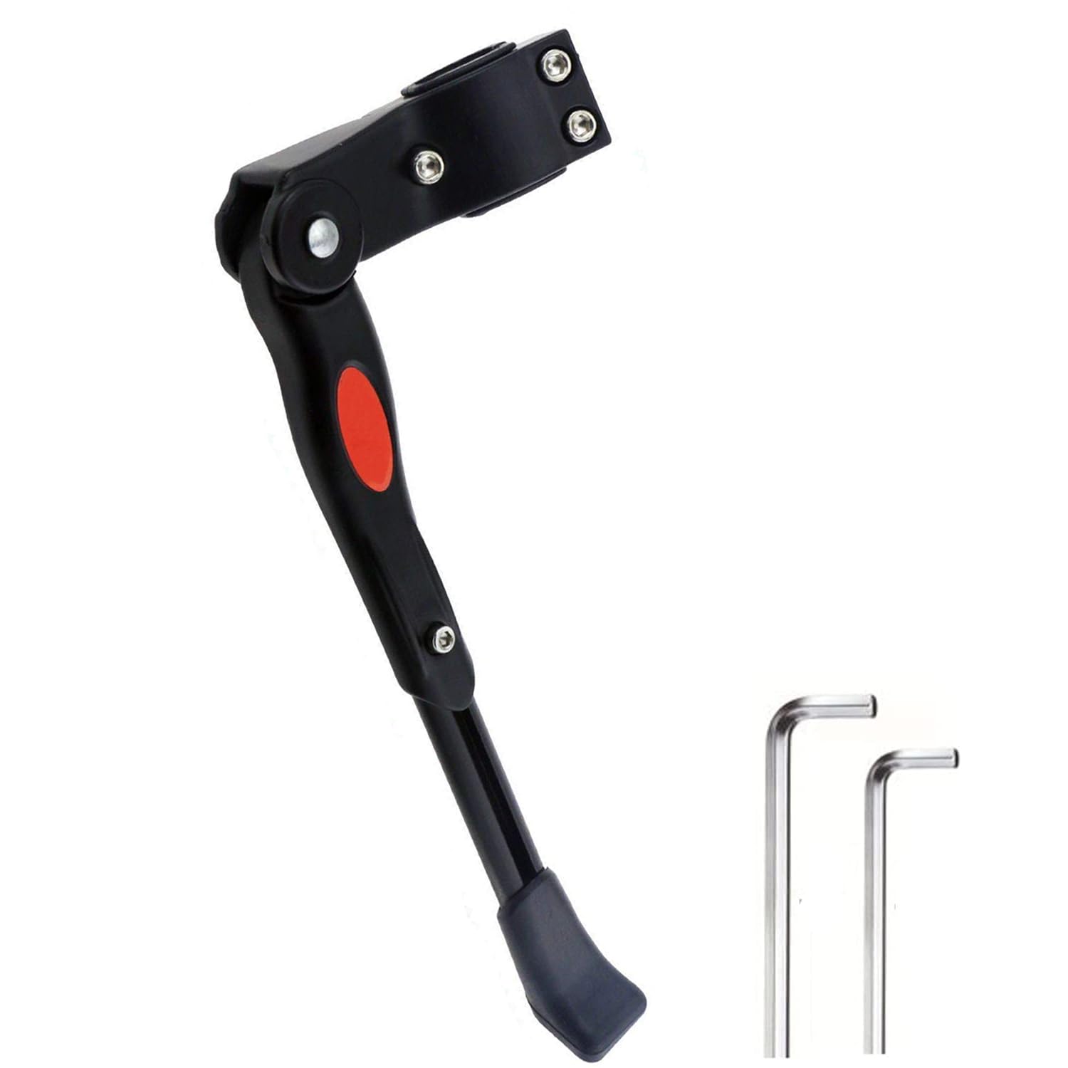 Bike Kickstand, Rear Side Bicycle Stand, Adjustable Height 24-28 inches, Aluminium Alloy Universal Kickstand for Mountain Bike Road Bike