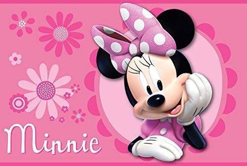 All New Style Disney Marvel Product 17 x 24 inch Memory Foam Mat or 54 x 80 inch Super Soft Area RUG non Slip Backing kids toddler kindermat bath bed living (Minnie, 54x80 Big Area RUG)