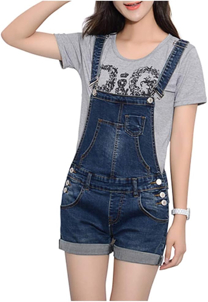Jeans Latzhose Damen Boyfriend