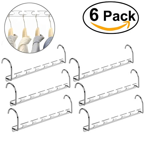 WINOMO Wonder Magic Clothes Hangers Metal Set of 6