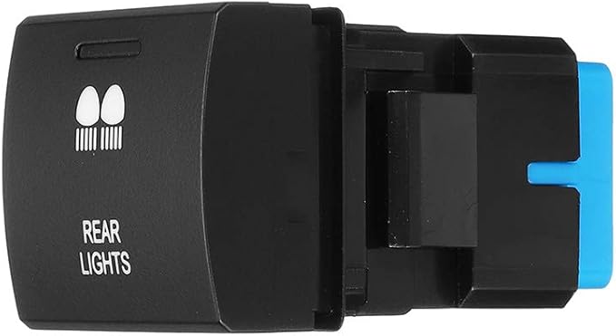 Amazon 車の部品 新 12 V 3a ダッシュプッシュボタンスイッチ用青色 Led ライトトヨタランドクルーザープラド 150 シリーズ Rav4 カムリハイエースカローラアルティス Rear Light カーアクセサリ 車 バイク