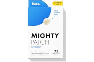 Mighty Patch™ Invisible+ Patch – The Barely-There Daytime Hydrocolloid Acne Pimple Patch for Covering Zits and Blemishes, Tapered Edges Designed to Blend Into Skin (72ct)