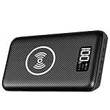 Portable Charger Power Bank 24000mAh - Wireless Charger with LED Digital Display, 3 Outputs & Dual Inputs External Battery Pack Compatible Cellphone,Android Phones,Tablet and More.