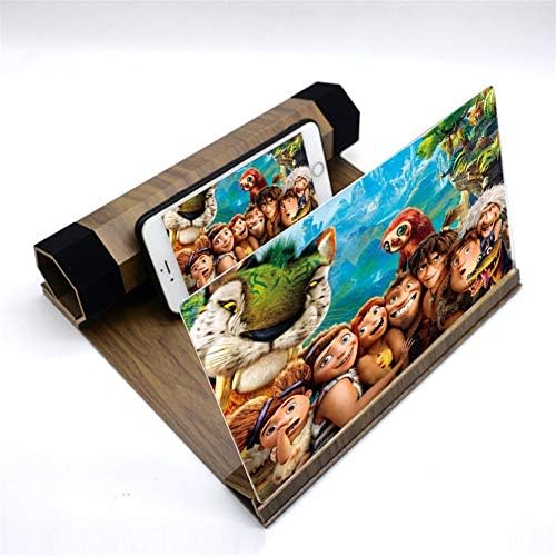 Peninsula Iron Box JUSTMOO 3D Mobile Phone Screen Magnifier HD Portable Foldable Expander Stand for Smartphone Tablet (Color : C)