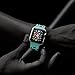 UMTELE Soft Silicone Replacement Band Sport Strap with Ventilation Holes for Apple Watch Nike+, Series 2, Series 1, Sport, Edition, Teal/Blue
