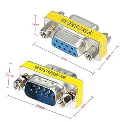 abcGoodefg 9 Pin RS-232 DB9 Male to Male Female to
