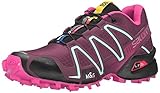 Salomon Women's Speedcross 3 W Trail Running Shoe, Bordeaux/Hot Pink/Lotus Pink, 9 B US