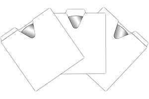 Vaultz CD Sleeves - Pack of 100 Thin CD and DVD Sleeve File Folders for Preservation & Organizing w/Thumb Notch, Perfect for CD Sleeve Storage Boxes - White