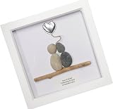 Personalised Silver 25th Wedding Anniversary Pebble Art Frame view 3