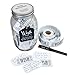 Top Shelf 50th Birthday Wish Jar With 100 Tickets, Pen, and Decorative Lid primary