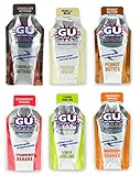 GU Energy Gel - 6 Flavor Variety Pack (6 x 1.1oz Packs)