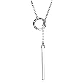 925 Sterling Silver Necklace for Women Trendy, Charming Layered Necklace with Cubic Zirconia Pendant for Her Womens Dainty Diamond Choker Necklaces Holiday Jewelry Gifts for Mom Wife Daughter Lover