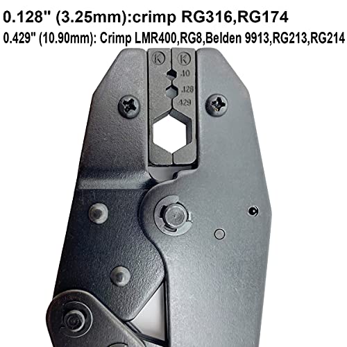 Crimp Tool lmr400 for Coaxial Connector LMR400,Belden9913,RG8,RG213,RG214,RG316,RG174 Cable