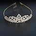 Gorgeous Pretty Rhinestone Tiara Crown Exquisite Headband Comb Pin Wedding Bridal Birthday Gold Tiaras Gold