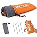 Indalo 79x56-Inch Waterproof, Sandproof Blanket with Stakes, Emergency Rain Hood and Carabiner in a Compact Travel Bag