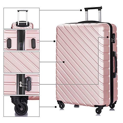 4 piece luggage set with spinner wheels luggage carry on hardshell