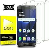 XtreMates[3PACK]Samsung Galaxy S7 Clear Screen Protector[Easy to Install][HD - Clear][Case Friendly][Anti-Fingerprint]Tempered Glass Screen Protector for Samsung Galaxy S7