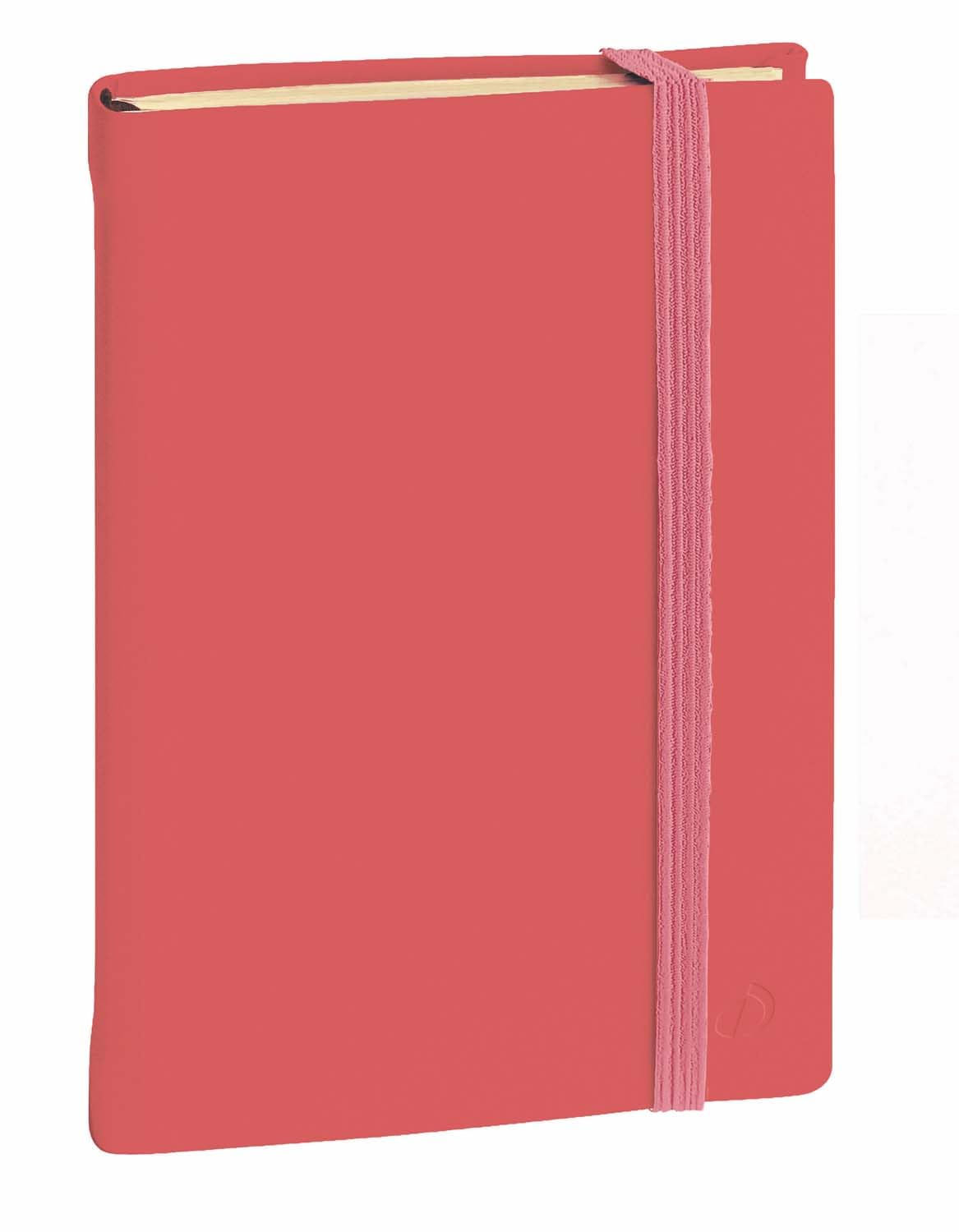 QUO VADIS - Collection: Silk Notebook 15 Lined with Elastic 10 x 15 cm - Coral